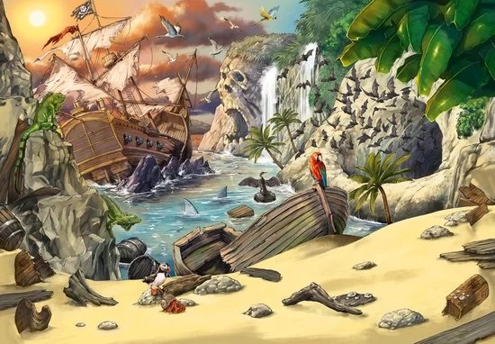 Ravensburger Escape Puzzle Kids Pirates - 368 Stukjes 4 Ravensburger Escape Puzzle Kids Pirates - 368 Stukjes - Afbeelding 4