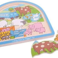 Bigjigs - Houten Lagenpuzzel Boerderij, 26st. -Puzzels Verkoop 550x383 3