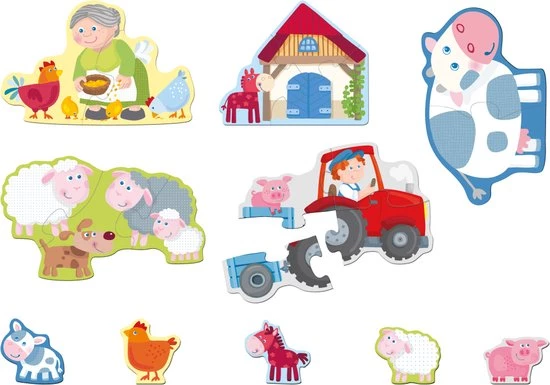 HABA Mijn Eerste Puzzels - Boerderij 5 HABA Mijn Eerste Puzzels - Boerderij - Afbeelding 5