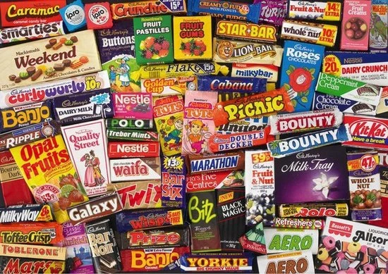 Gibsons 1980s Sweet Memories Gift Tin Puzzel (500 Stukjes) 1 Gibsons 1980s Sweet Memories Gift Tin Puzzel (500 Stukjes)