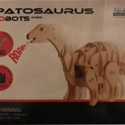 Robotime Lopende 3D Apatosaurus Houten Puzzel Met Sound Control