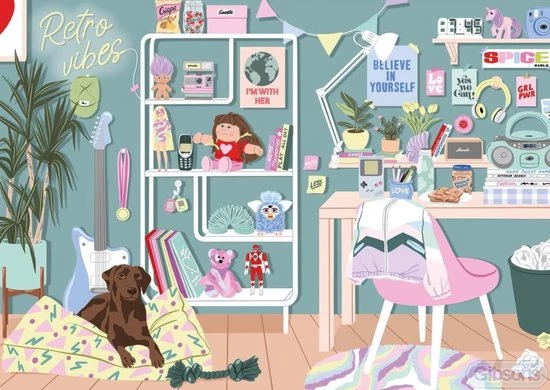 Gibsons Retro Vibes Puzzel (1000 Stukjes) 2 Gibsons Retro Vibes Puzzel (1000 Stukjes) - Afbeelding 2