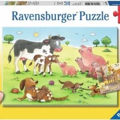 Ravensburger Puzzel Gelukkige Dierenfamilies - 2x12 Stukjes 9 Ravensburger Puzzel Gelukkige Dierenfamilies - 2x12 Stukjes -Puzzels Verkoop 550x391 9