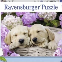 Ravensburger Puzzel Schattige Hondje In Mand - Legpuzzel - 300 Stukjes