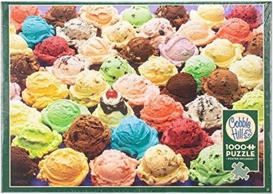 Cobble Hill Puzzel Ice Cream - 1000 Stukjes 2 Cobble Hill Puzzel Ice Cream - 1000 Stukjes - Afbeelding 2