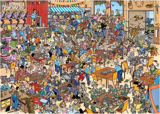 Jan Van Haasteren - NK Puzzelen 1000 Stukjes & De Kunstmarkt 2000 Stukjes & De Wijnmakerij 1000 3 Jan Van Haasteren - NK Puzzelen 1000 Stukjes & De Kunstmarkt 2000 Stukjes & De Wijnmakerij 1000 - Afbeelding 3