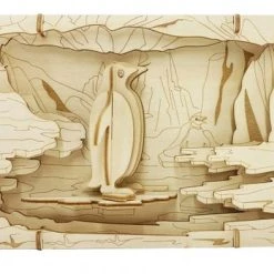 De Bouwplaats Bouwpakket 3D Puzzel Theater Pinguïn- Hout