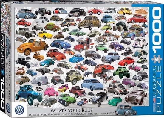 Eurographics Puzzle - Volkswagen Beetle Collage - 1000 Stukjes 1 Eurographics Puzzle - Volkswagen Beetle Collage - 1000 Stukjes