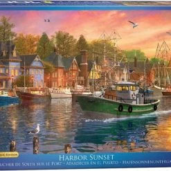 Eurographics Puzzel Dominic Davidson - Harbor Sunset 1000 Stukjes