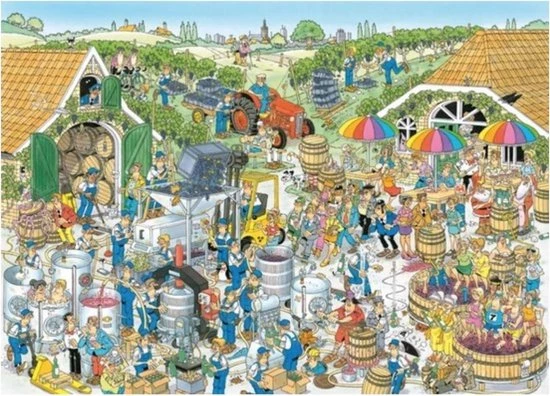 Jan Van Haasteren - NK Puzzelen 1000 Stukjes & De Kunstmarkt 2000 Stukjes & De Wijnmakerij 1000 7 Jan Van Haasteren - NK Puzzelen 1000 Stukjes & De Kunstmarkt 2000 Stukjes & De Wijnmakerij 1000 - Afbeelding 7