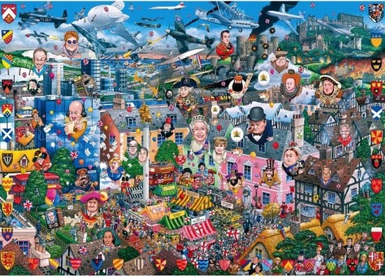 Gibsons I Love Great Britain Puzzel (1000 Stukjes) 1 Gibsons I Love Great Britain Puzzel (1000 Stukjes)