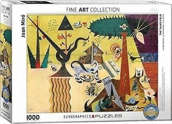 Eurographics Puzzel The Tilled Field - Joan Miro - 1000 Stukjes 1 Eurographics Puzzel The Tilled Field - Joan Miro - 1000 Stukjes