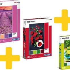 Clementoni Voordeelpakket Legpuzzels Pantone Serie 1000 Stukjes