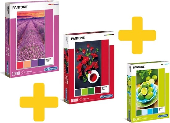 Clementoni Voordeelpakket Legpuzzels Pantone Serie 1000 Stukjes 1 Clementoni Voordeelpakket Legpuzzels Pantone Serie 1000 Stukjes