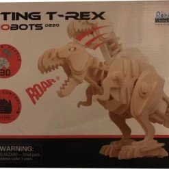 Robotime Bijtende 3D Dino T-Rex Houten Puzzel D220 Met Sound Control