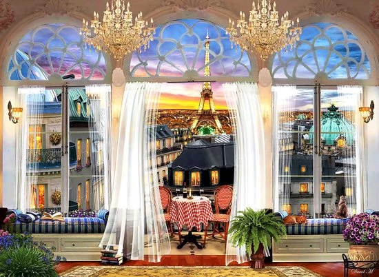 Anatolian Paris Roof Terrace Legpuzzel 1000 Stukken 2 Anatolian Paris Roof Terrace Legpuzzel 1000 Stukken - Afbeelding 2