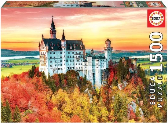 Carletto Deutschland GmbH Puzzel Educa De Herfst In Neuschweinstein - 1500 Stukjes 1 Carletto Deutschland GmbH Puzzel Educa De Herfst In Neuschweinstein - 1500 Stukjes