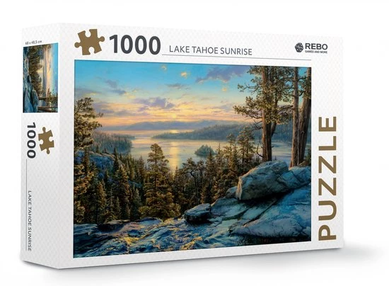 Rebo Productions Rebo Legpuzzel 1000 Stukjes - Lake Tahoe Sunrise 1 Rebo Productions Rebo Legpuzzel 1000 Stukjes - Lake Tahoe Sunrise
