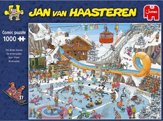 Jan Van Haasteren De Winterspelen Puzzel - 1000 Stukjes 7 Jan Van Haasteren De Winterspelen Puzzel - 1000 Stukjes - Afbeelding 7