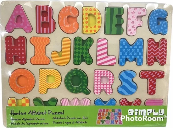 Merkloos Houten Puzzel Alfabet - Simply For Kids - Puzzel Met Letters 1 Merkloos Houten Puzzel Alfabet - Simply For Kids - Puzzel Met Letters