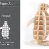 Merkloos Houten Dieren 3D Puzzel - Puzzel - 3D – Zelf In Elkaar Zetten - Speelgoed Bouwpakket 3.9 X 2.5 X 5.2 Cm - Pinguin