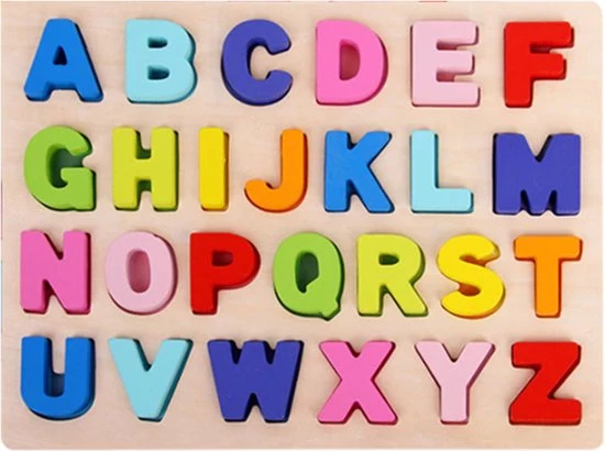 DW4Trading Houten Alfabet Puzzel - Hoofdletters Abc - 30x20 Cm 1 DW4Trading Houten Alfabet Puzzel - Hoofdletters Abc - 30x20 Cm