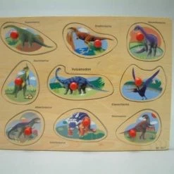 Geharo Vormenpuzzel Dinosaurus