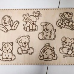 HaloBEDRUKT Knuffelberen Puzzel - Sint Cadeau - Kerst Cadeau
