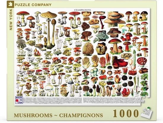 The New York Puzzle Company New York Puzzle Company Mushrooms ~ Champignons - 1000 Pieces 3 The New York Puzzle Company New York Puzzle Company Mushrooms ~ Champignons - 1000 Pieces - Afbeelding 3