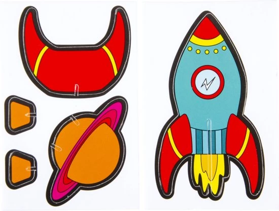 Lg-imports 3d-puzzel Raket Junior Polystyreen 5-delig 2 Lg-imports 3d-puzzel Raket Junior Polystyreen 5-delig - Afbeelding 2