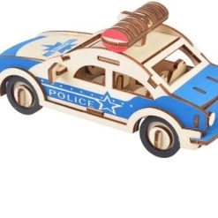 De Bouwplaats Bouwpakket 3D Puzzel Politieauto- Hout -Puzzels Verkoop 550x417