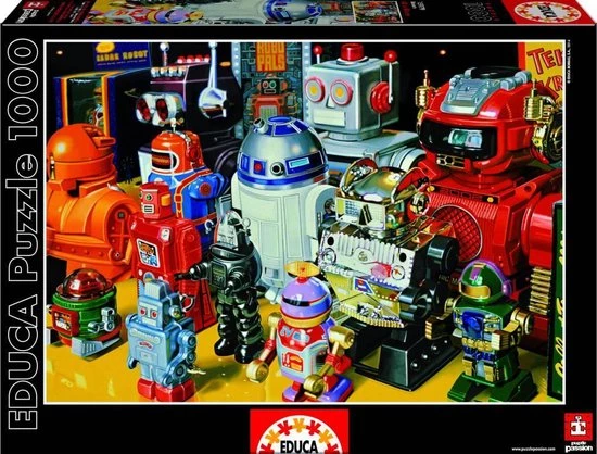 Educa Robotten - 1000 Stukjes 1 Educa Robotten - 1000 Stukjes