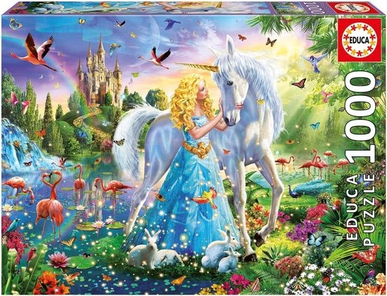 Educa - Puzzle 1000 - The Princess And The Unicorn (017654) 1 Educa - Puzzle 1000 - The Princess And The Unicorn (017654)