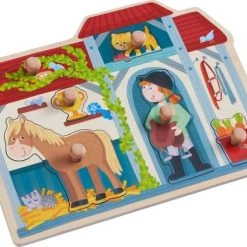 Haba - Inleg Puzzel - In De Paardenstal - 6st.