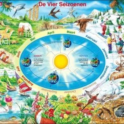 Larsen Legpuzzel Maxi De Vier Seizoenen Junior - Karton - 44 Stukjes