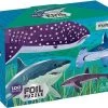 Mudpuppy Folie Puzzel Haaien - 100 Stukjes