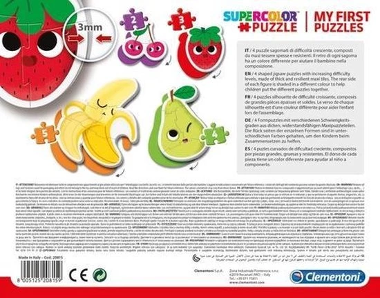 Clementoni Legpuzzel My First Puzzle Fruit 4 Puzzels 3 Clementoni Legpuzzel My First Puzzle Fruit 4 Puzzels - Afbeelding 3