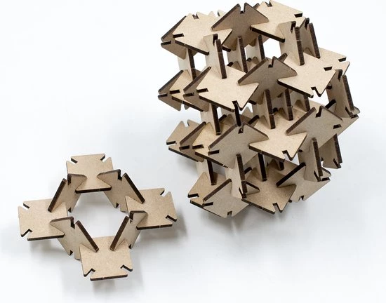 Menu Design Meuq Design Triangulus - 3D Puzzel - Geometrisch - Hout Naturel - S 8 Menu Design Meuq Design Triangulus - 3D Puzzel - Geometrisch - Hout Naturel - S - Afbeelding 8