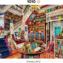 Wooden City Puzzel: WISH UPON A BOOK SHOP 1010/100, In Hout, 8+ -Puzzels Verkoop 550x436