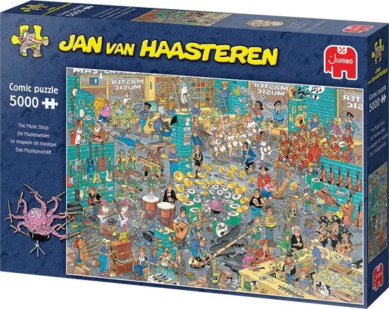 Jan Van Haasteren De Muziekwinkel Puzzel - 5000 Stukjes 8 Jan Van Haasteren De Muziekwinkel Puzzel - 5000 Stukjes - Afbeelding 8