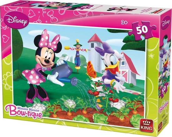 King Disney 2 Puzzles Minnie Mouse Bow-Tique 1 King Disney 2 Puzzles Minnie Mouse Bow-Tique