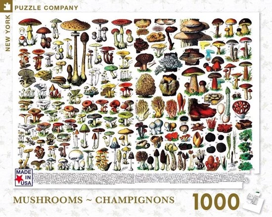 The New York Puzzle Company New York Puzzle Company Mushrooms ~ Champignons - 1000 Pieces 6 The New York Puzzle Company New York Puzzle Company Mushrooms ~ Champignons - 1000 Pieces - Afbeelding 6