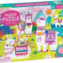 Mudpuppy - Fuzzy Puzzel – Lama Land 42 Stukken