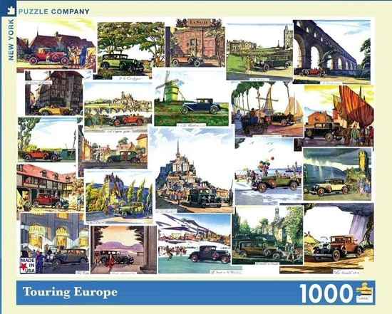 The New York Puzzle Company New York Puzzle Company Touring Europe - 1000 Pieces 2 The New York Puzzle Company New York Puzzle Company Touring Europe - 1000 Pieces - Afbeelding 2