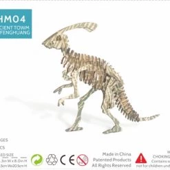 De Bouwplaats Bouwpakket 3D Puzzel Parasaurolophus Van Hout- Kleur -Puzzels Verkoop 550x449 2