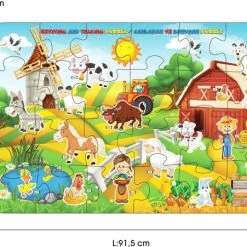 Akar Toys - Farm - Puzzel / XXL Puzzel / Speelmat / Speelgoed / Met GRATIS App - 91.5x61cm - 24st 6 Akar Toys - Farm - Puzzel / XXL Puzzel / Speelmat / Speelgoed / Met GRATIS App - 91.5x61cm - 24st -Puzzels Verkoop 550x451 4