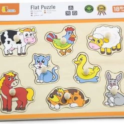 Vigatoys Viga Boerderijdieren Houten Puzzel 50017 -Puzzels Verkoop 550x452 2