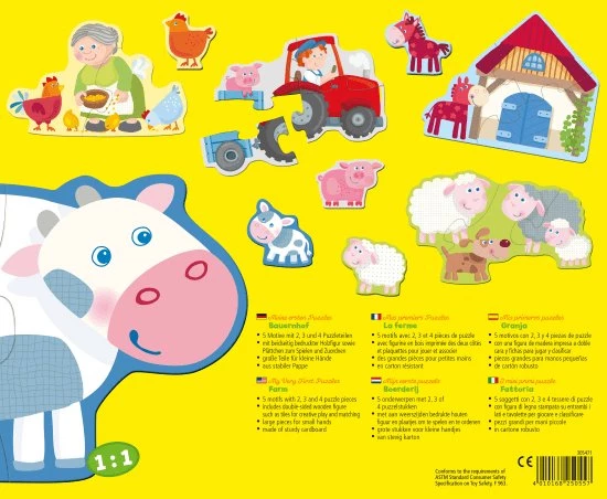 HABA Mijn Eerste Puzzels - Boerderij 7 HABA Mijn Eerste Puzzels - Boerderij - Afbeelding 7