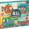 Mudpuppy 4-in-1 Puzzel Transport - 4+6+9+12 Stukjes