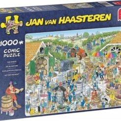 Jumbo Jan Van Haasteren - Veldrijden & Eurovisie Songfestival & De Wijnmakerij - Alle 1000 Stukjes -Puzzels Verkoop 550x457 11